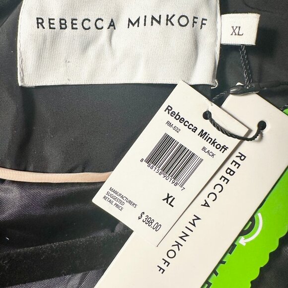 Rebecca Minkoff Women's Hooded Heavyweight Puffer Jacket Coat Size XL Black NEW - Picture 4 of 16